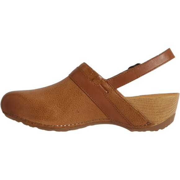 NEW Dansko Tammy Clogs - Leather in tan For Women 825 5s3 - Picture 3 of 5